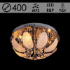 Люстра Y1086/400 хром 4х60Вт E14 LED RBP ПДУ d400 QH19 МР3