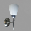 Бра SH1203/1W CR+SN хром+сатин 1х40Вт E27 d150 SHGN20