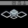 Люстра MX10005/2+2 GY матовый серый LED 112Вт 3000+5000K ПДУ диммер d780 HN20 (светодиодная)