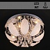 Люстра Y1179/400/4 хром 4х60Вт E14 LED WT ПДУ d400
