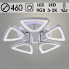 Люстра LI08408/5B PR CR хром 100Вт+7Вт LED RGB 3000-5000K d460 ПДУ ИК+диммер HN22 (светодиодная)