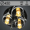 Люстра 5796/450 CR хром 3х40Вт Е14+30Вт (6200K) ПДУ LED-WT d450 SDA18