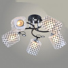 Люстра XA1257B/5 BK+CR черный+хром 5х60Вт E27 d570 h260
