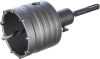 Коронка по бетону 72*М16/9 резцов с переходником SDS + "MOS-DISTAR"