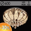 Люстра 702/600 CR хром 6х40Вт E14+8х3Вт LED-RGB ПДУ d600 WL23