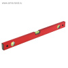 Уровень алюминиевый "RED" 60 см, 3 ампулы HOBBI
