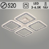 Люстра LI08452B/4 PR WT белый 136Вт LED 3000-6500K d520 ПДУ ИК+диммер HN22 (светодиодная)