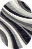 Ковер SILVER d234 (1,5х3м) овал серый (MERINOS/Россия)