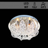 Люстра 5844/400 хром 4х40Вт E14 LED-WT ПДУ d400 SDA18 МР3