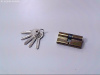 Механизм цилиндр. SOLLER Zn.S F5 60мм золото 5англ.кл./кл. (12,120шт) (114-005)