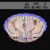 Люстра 5612/500 CR хром 5х40Вт E14 LED WT+BL ПДУ d500 SDA18 MP3