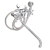 Смеситель д/я ванны Quartz 9893 (HB31) дл. излив керам. кран-буксы 3/8" хром (566-106)