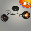 Люстра XA1314/2 BK+CR черный+хром 2х60W E27 d470 h240 HN22