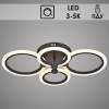 Люстра MX10025/4 MGD матовое золото LED 2х12Вт+2х20Вт 3000-5000K d600 ПДУ+диммер HN19 (светодиодная)