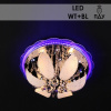 Люстра Y1193/400 хром 4х60Вт E14 LED22W-WT+BL ПДУ d400 h195 QH19