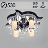 Люстра 5521/530/4+1 CR хром 4х40Вт Е14+1х35Вт MR11 ПДУ LED RBP d530 SDA18