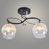 Люстра XA1293/2 BK+CR черный+хром 2х60Вт E27 d410 h270 HN21