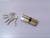 Механизм цилиндр. АПЕКС SC  80мм (35х45)-Z-G латунь 5англ.кл./кл.