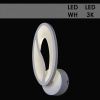 Бра MX10001/1 WT белый 1х18Вт LED 3000К (светодиодное)