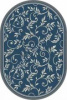 Ковер SILVER D230 (2,5х4м) овал голубой (MERINOS/Россия)