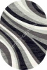 Ковер SILVER D234 (1,5х1,9м) овал серый (MERINOS/Россия)