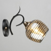 Бра N4150/1W BK+FGD черный+золото 1x40Вт E27 h225 QH21