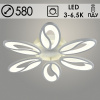 Люстра MX010001/6 PR WT белый 120Вт LED 3000-6500K d580 ИК ПДУ+диммер HN22 (светодиодная)