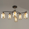 Люстра N4904/6 COF+FGD кофе+золото 6х60Вт E27 d720 h330
