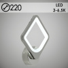 Бра MX10005/1 MSL мат.серебро LED 22Вт 3000-6500K d220 HN21