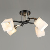 Люстра N5276/4 COFFEE+FGD кофе+золото 4х60Вт E27 d620 h230 QH22