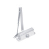 Доводчик дверной NOTEDO DC-090-НО SILVER 60-120кг серебро с фикс. (10шт)