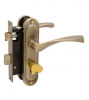 Замок врез. с руч. БУЛАТ (КТ) НОМОС ЗВ4-1в.50.03.01 бронза 5англ.кл./верт. пр. риг. м/о 50мм ЗЩ