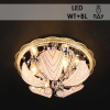Люстра Y1192/400 хром 4х60Вт E14 LED22W-WT+BL ПДУ d400 h195 QH19