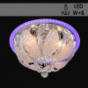 Люстра 5613/400 хром 4х40Вт E14 LED-WT+BL ПДУ d400 SDA17
