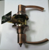 Защелка дверная S-Locked 3810-03 BK AC медь фикс. (СКОБА) (24шт) (К+)