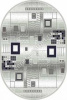 Ковер SILVER D183 (2х3м) овал серый (MERINOS/Россия)
