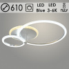 Люстра X20548/2LSA WT+CR белый/хром LED 68Вт 3000-6000K BLUE ПДУ+диммер d610 MGF22 (светодиодная)