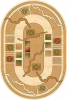 Ковер OLYMPOS d077 (2,5х3,5м) овал крем-беж. (MERINOS/Россия)