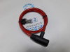 Замок велосипедный ЧИБИС PС2101-8-650 RED (8*650мм) с тросом КРАСНЫЙ ключ (31424)