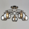 Люстра N5132/5 COFFEE+FGD кофе+золото 5х60Вт E27 d550 h250 QH22