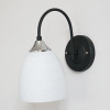 Бра N3134/1W BK+CR черный+хром 1x40Вт Е27 h230 QH20