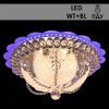 Люстра 55427/400 хром 4х40Вт E14 LED-WT+BLUE ПДУ d400 SDA20