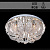 Люстра 5637/500 хром 5х40Вт E14 LED-RGB ПДУ d500 SDA19