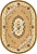 Ковер OLYMPOS d058 (2х3м) овал беж. (MERINOS/Россия)