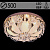Люстра 55580/500 CR хром 5х40Вт E14 LED-RBP ПДУ d500 h250