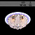 Люстра 5840/500 хром 5х40Вт E14 LED-WT+BLUE+WT ПДУ d500 SDA18