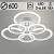 Люстра LI08449C/3+3A PR WT белый 108Вт LED 3000-6500K d600 ИК ПДУ+диммер HN22 (светодиодная)