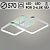 Люстра DK06021/2 PR WH+SILVER белый+серебро 74Вт+8Вт LED RGB 3000-6500K d570 ПДУ ИК+диммер HN22 