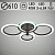 Люстра MX10025/4 COF кофе LED RGB 72Вт+7Вт 3000-5000K d610 ПДУ+диммер HN21 (светодиодная)