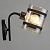 Бра N4060/1W FGD+BK черный+золото 1x60Вт E27 M170